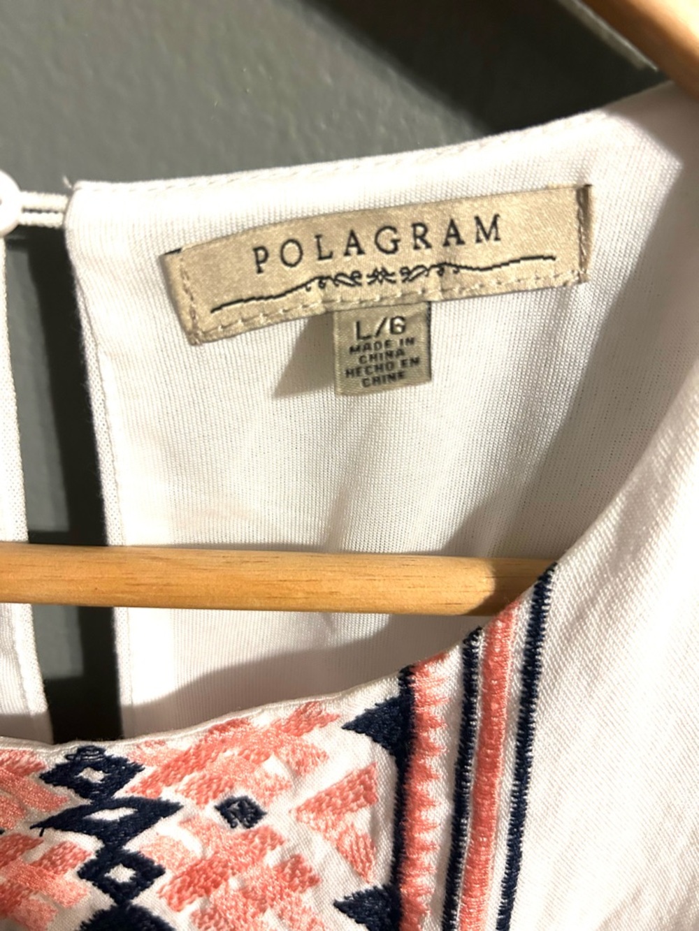 Closet Clear Out Polagram White Boho Embroidered Tassel Dress - Picture 6 of 9
